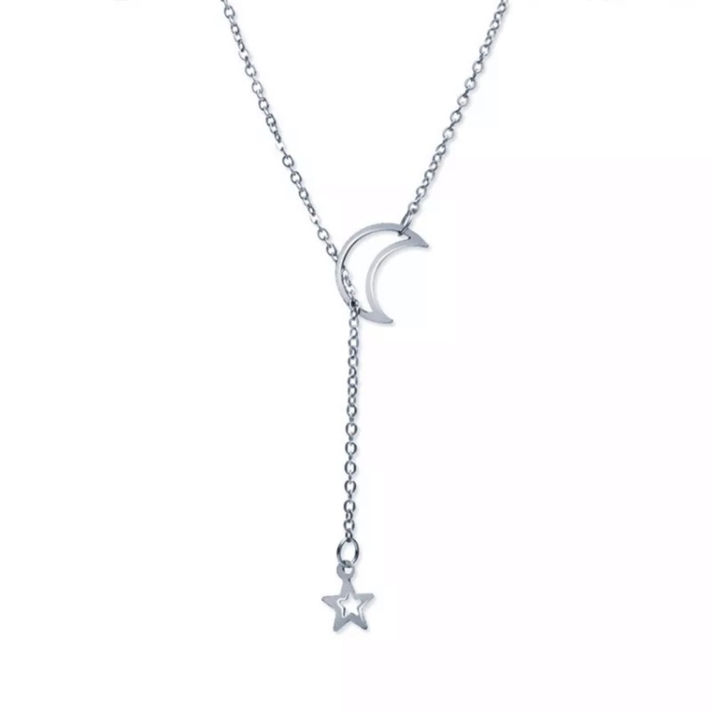🔴5/$15🔴CLEARANCE Silver Moon Dainty Choker NEW - Picture 7 of 12